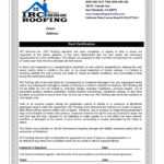 Free Roof Certification Template Form Download Monster For Roof Certification Template