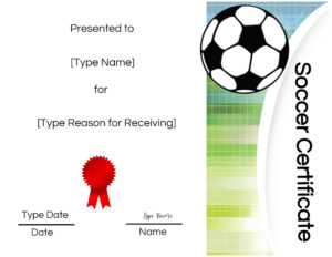 Free Soccer Certificate Maker | Edit Online And Print At Home with regard to Soccer Certificate Template