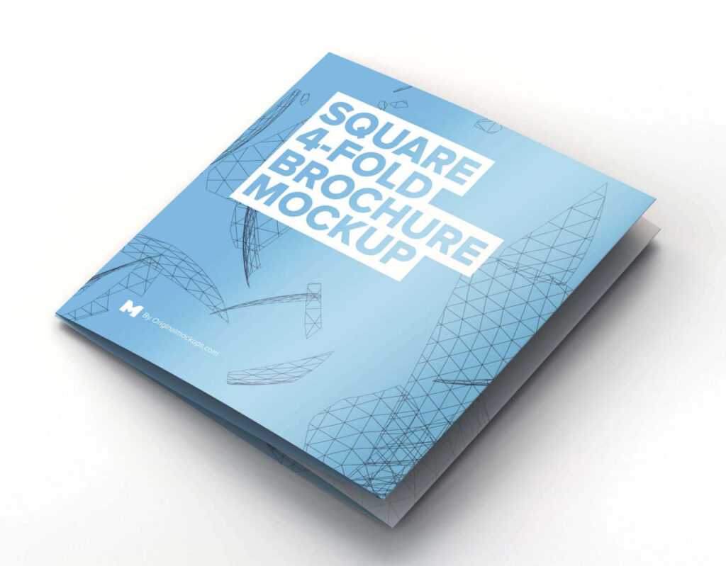 Download Free Square 4 Fold Brochure Mockup (Psd) regarding 4 Fold ...