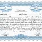 Free Stock Certificate Online Generator For Llc Membership Certificate Template