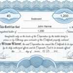 Free Stock Certificate Online Generator For Template For Share Certificate