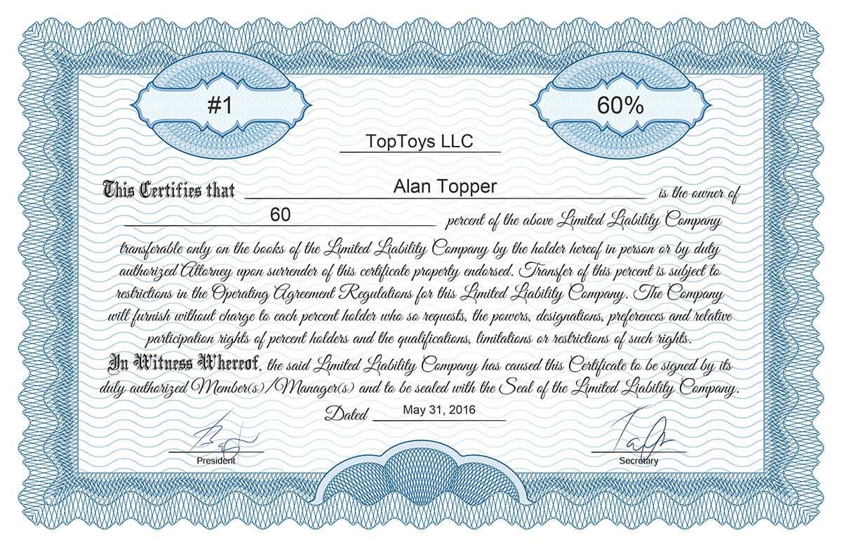 Free Stock Certificate Online Generator In Template Of Share Certificate