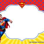Free Superhero Superman Birthday Invitation Templates – Bagvania throughout Superman Birthday Card Template