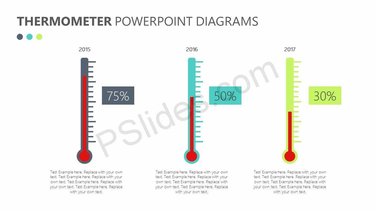 Free Thermometer Powerpoint Diagrams – Pslides Inside Thermometer Powerpoint Template