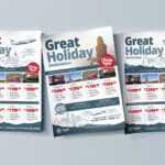Free Travel Agency Poster & Brochure Template In Psd, Ai Throughout Product Brochure Template Free