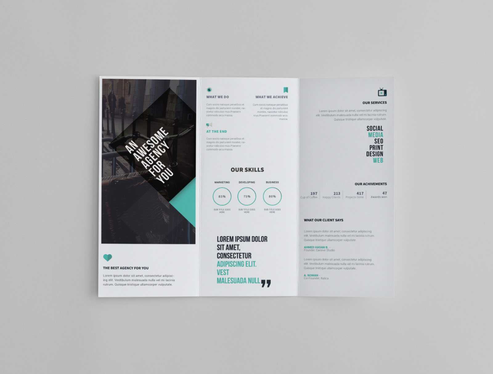 Free Trifold Brochure Template Intended For Free Online Tri Fold Brochure Template