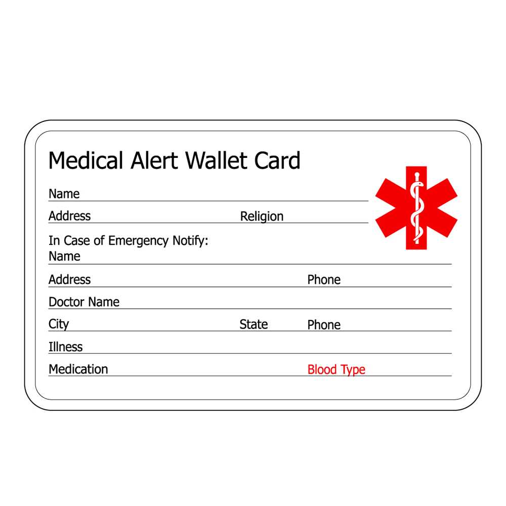 Free Wallet Size Medication Cards | Ahoy Comics Within Medical Alert Wallet Card Template