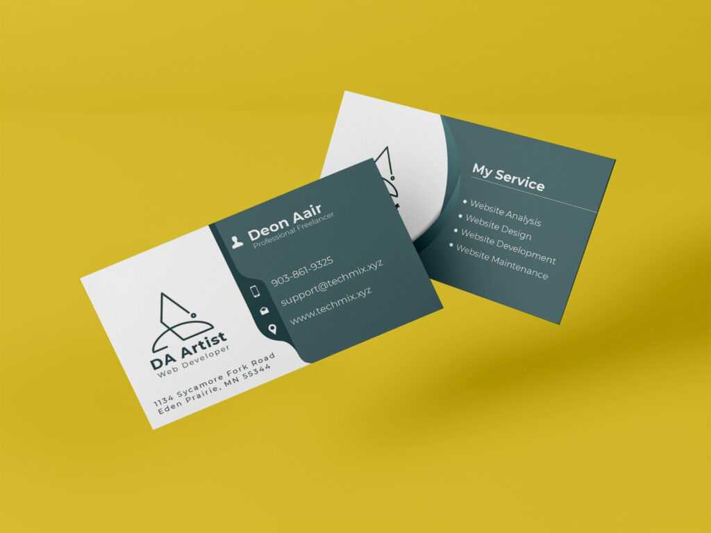 Freelancer Business Card Design With Freelance Business Card Template ...