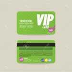 Front And Back Vip Member Card Template Vector Illustration For Membership Card Template Free