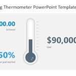 Fundraising Thermometer Powerpoint Template regarding Powerpoint Thermometer Template