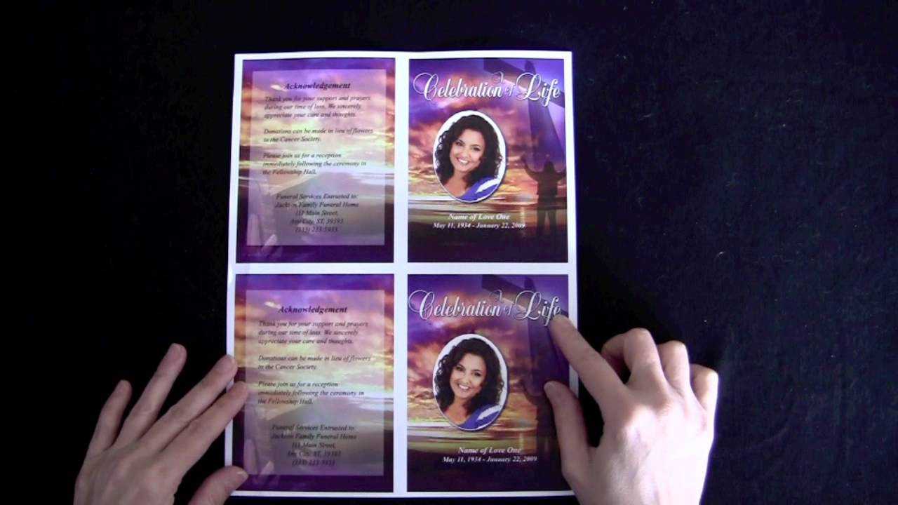 Funeral Memorial Cards – The Funeral Program Site Throughout Memorial Card Template Word
