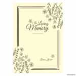 Funeral Memory Cards Templates Printable – Printabler Inside In Memory Cards Templates