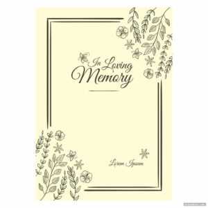 Funeral Memory Cards Templates Printable - Printabler inside In Memory Cards Templates