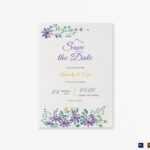 Garden Save The Date Card Template Pertaining To Save The Date Cards Templates