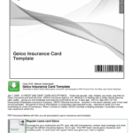 Geico Insurance Card Template Pdf – Fill Online, Printable Intended For Car Insurance Card Template Free