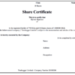 Generating Share Certificates On Capdesk For Template For Share Certificate