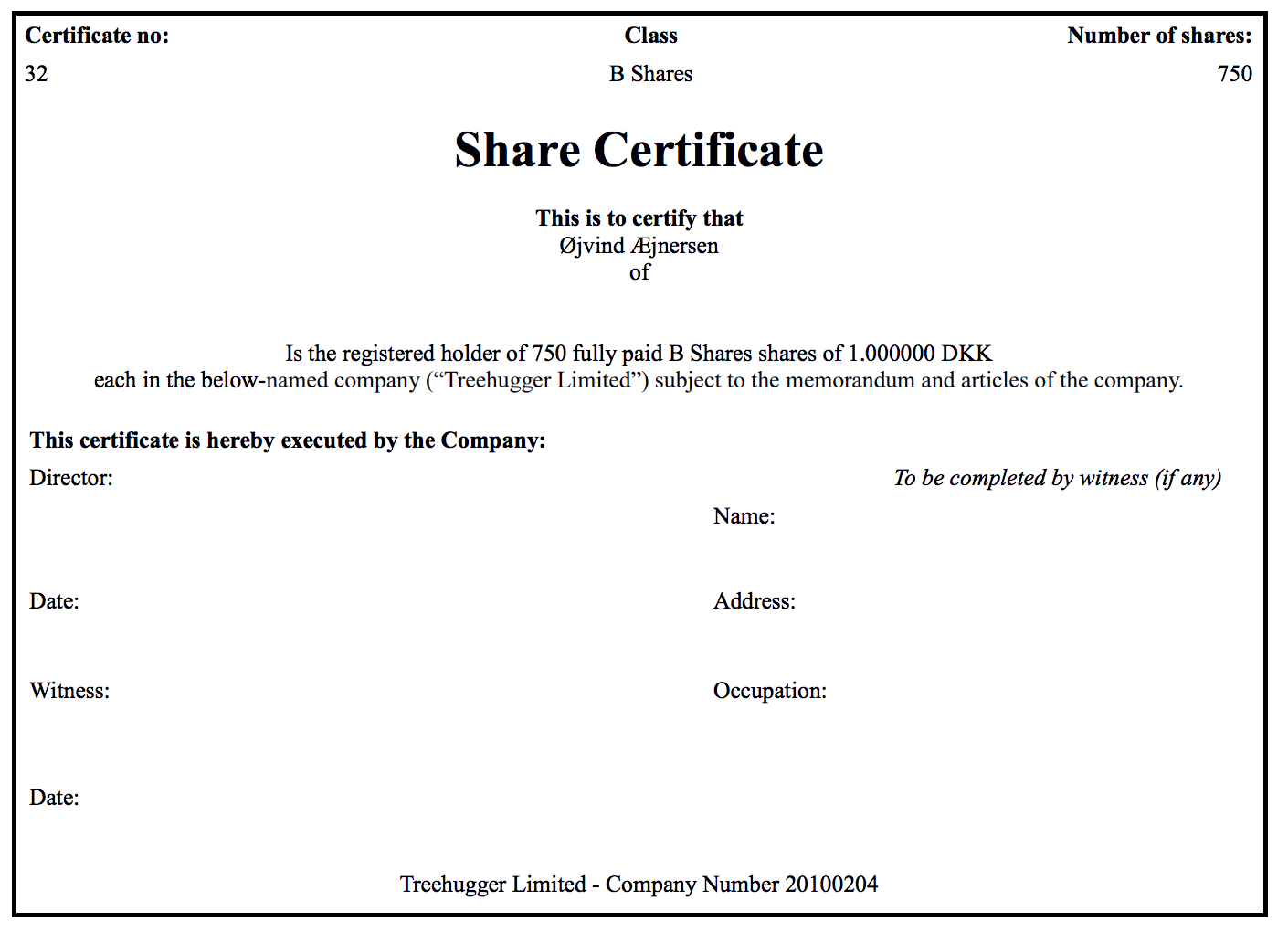 Generating Share Certificates On Capdesk For Template For Share Certificate