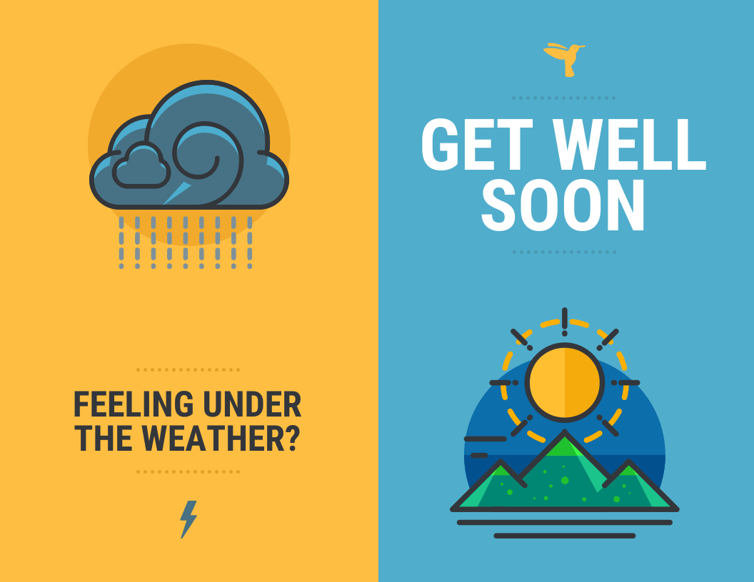 Get Well Soon Card In Get Well Card Template