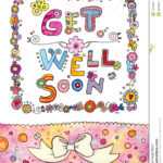 Get Well Soon Card Stock Illustration. Illustration Of With Get Well Soon Card Template