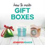Gift Box Templates: Perfect For Handmade, Small Gifts And With Card Box Template Generator