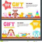 Gift Card, Voucher, Certificate Or Coupon Vector Design Throughout Kids Gift Certificate Template