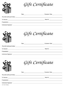 Gift Certificate Template Free - Fill Online, Printable In with regard to Printable Gift Certificates Templates Free