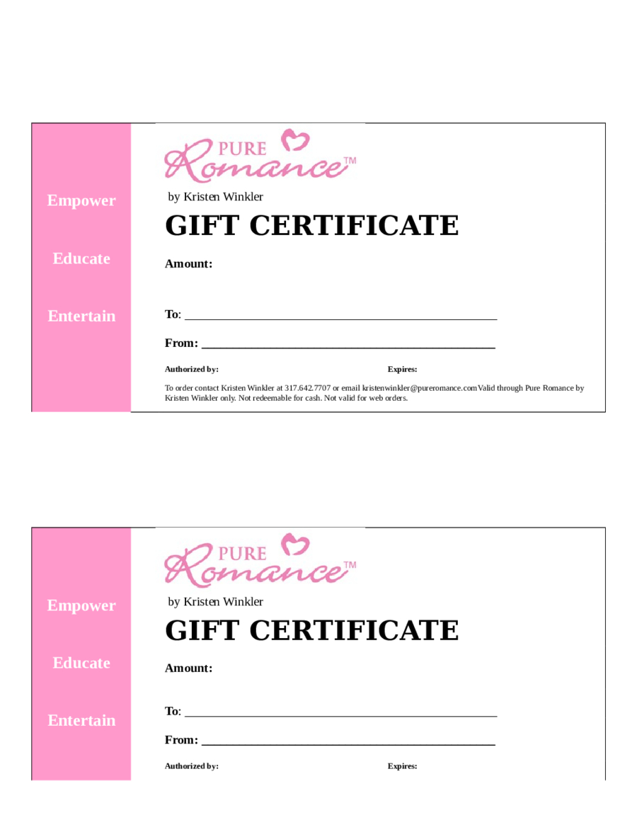 Gift Certificate Template Word – Edit, Fill, Sign Online Within Microsoft Gift Certificate Template Free Word