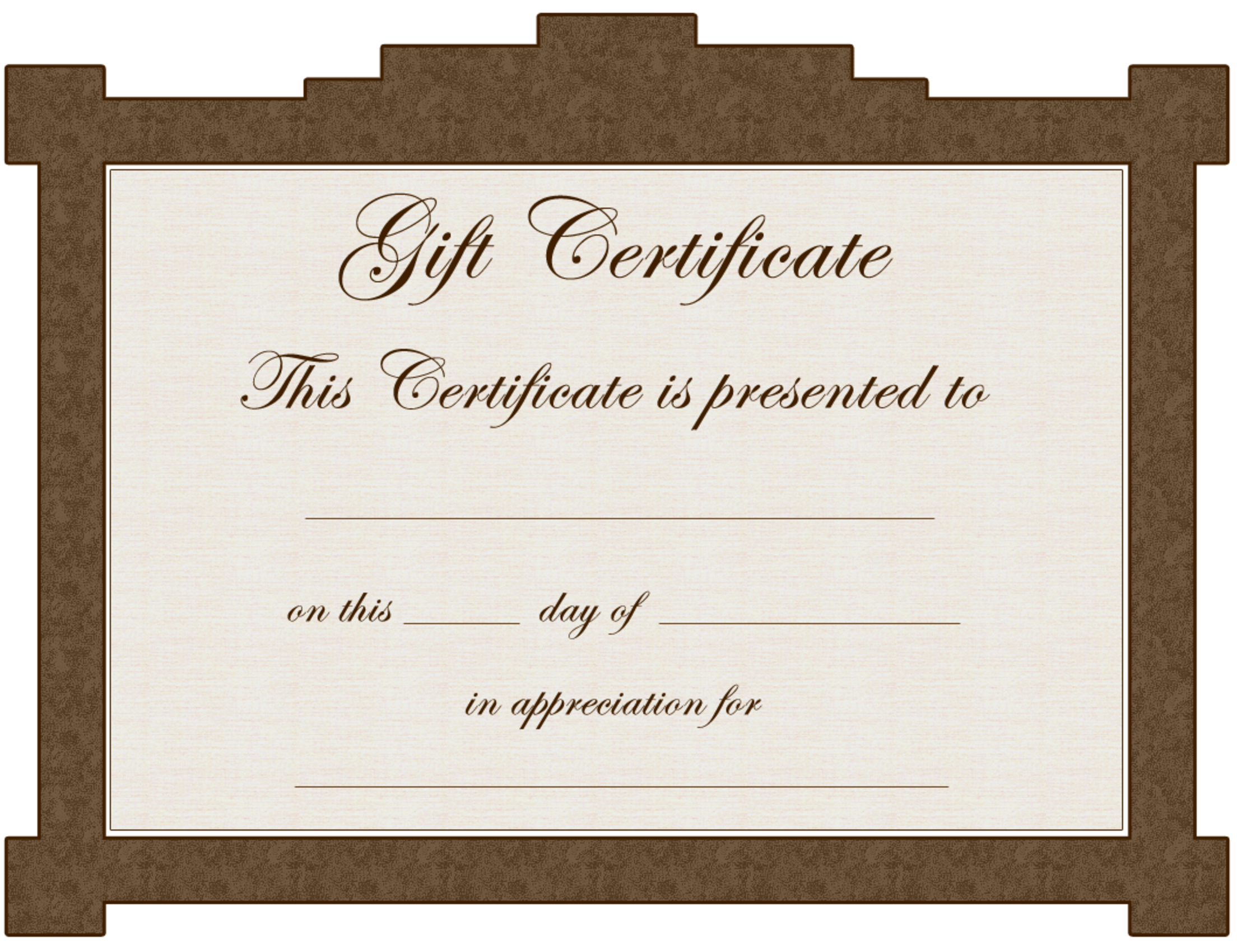 Gift Certificate Templates To Print | Activity Shelter Throughout Present Certificate Templates