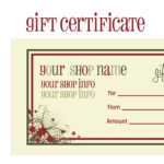 Gift Certificates For Christmas Doc 585430 Christmas Gift Within Printable Gift Certificates Templates Free