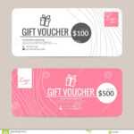 Gift Voucher Template Stock Vector. Illustration Of Offer With Custom Gift Certificate Template