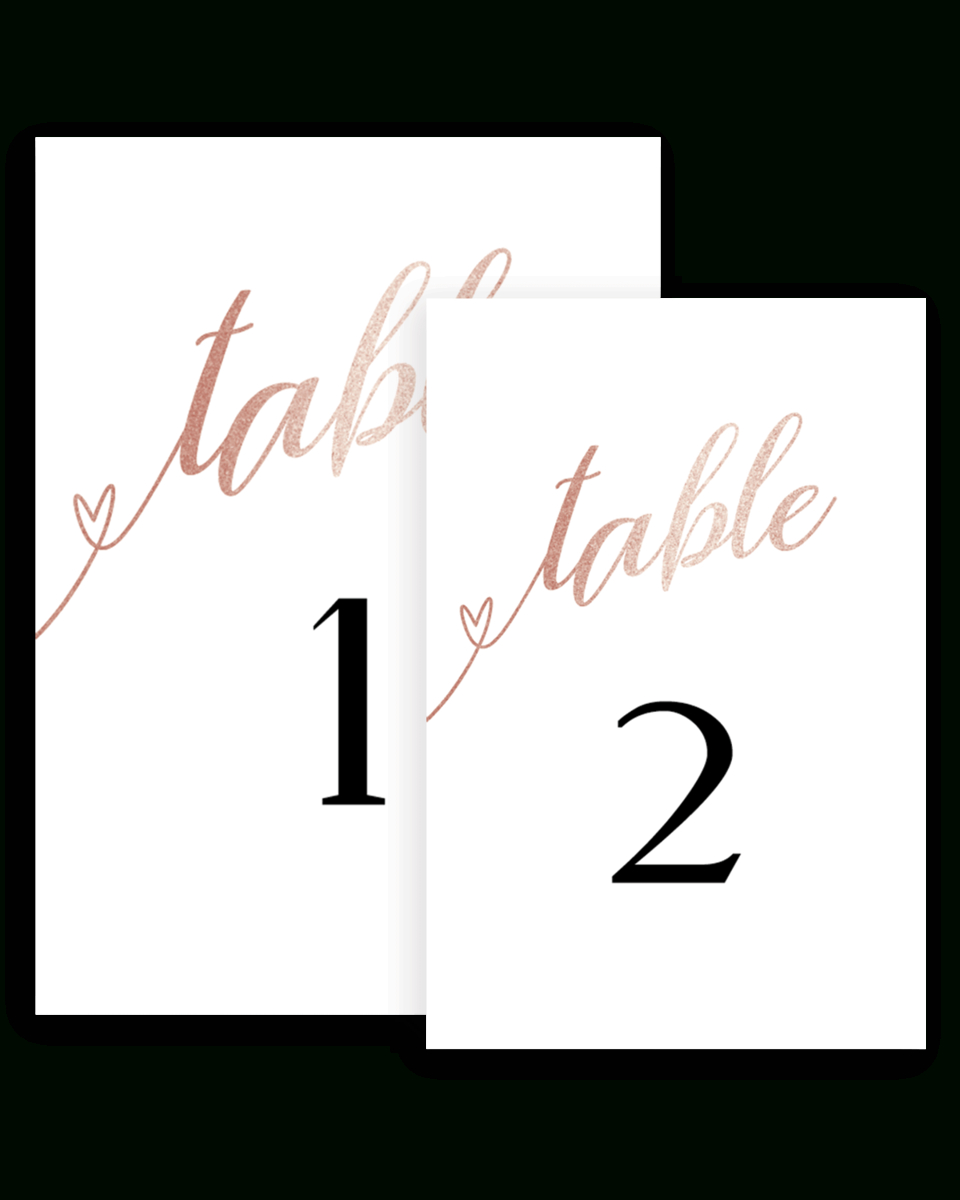 Glamorous Wedding Table Number Cards Template – Fl1 Intended For Table Number Cards Template