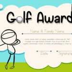 Golf Cartoon Certificate Template – Download Free Vectors For Golf Certificate Template Free