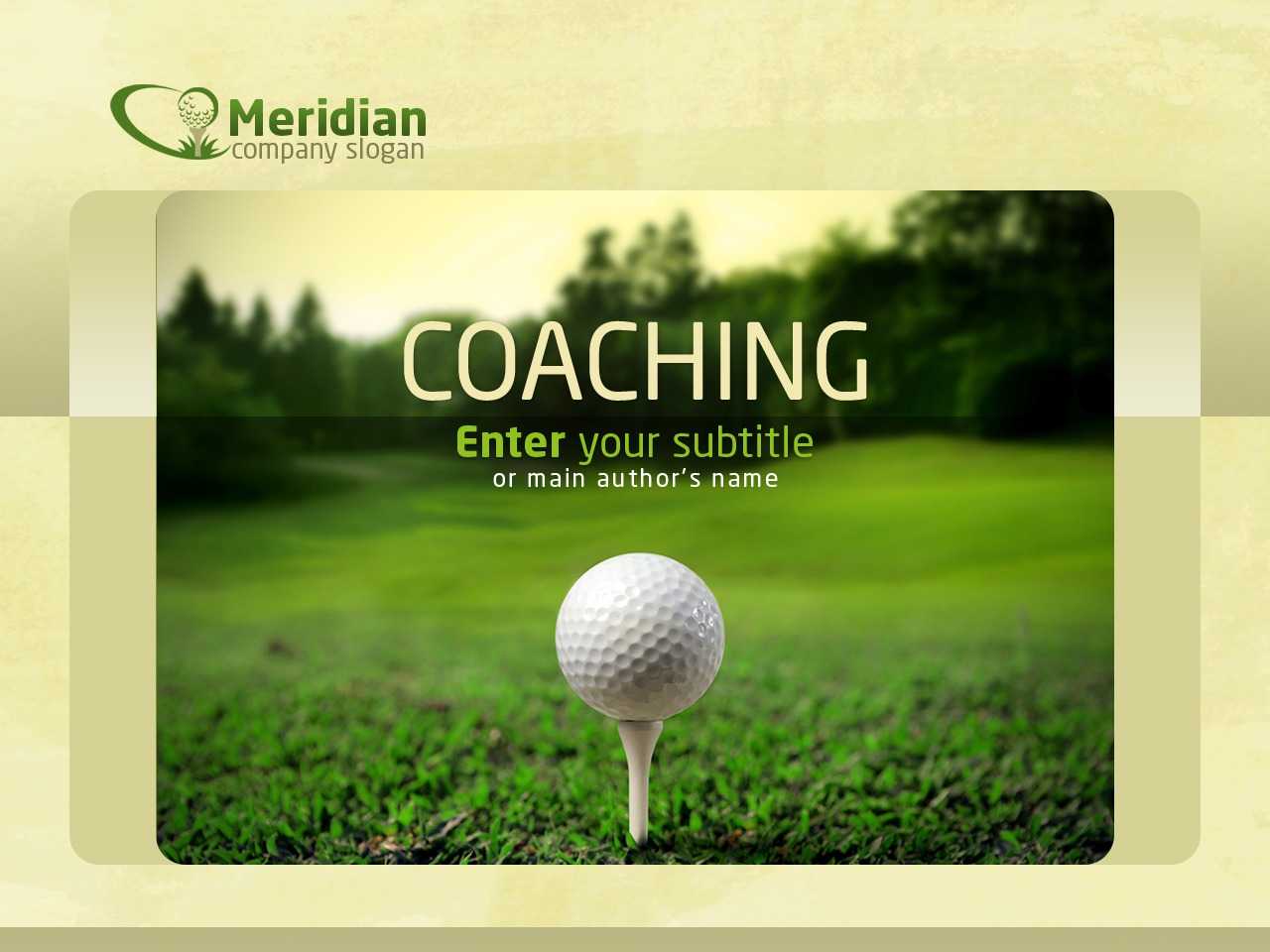 Golf Powerpoint Template In Golf Gift Certificate Template