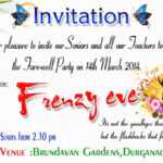 Goodbye Party Invitation Farewell Party Invitation Cards Within Farewell Invitation Card Template
