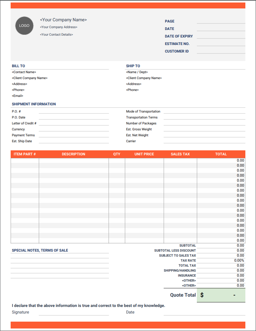 Google Docs Invoice Template | Docs & Sheets | Invoice Simple Intended For Credit Card Bill Template