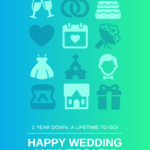 Gradient Wedding Anniversary Card Template In Template For Anniversary Card