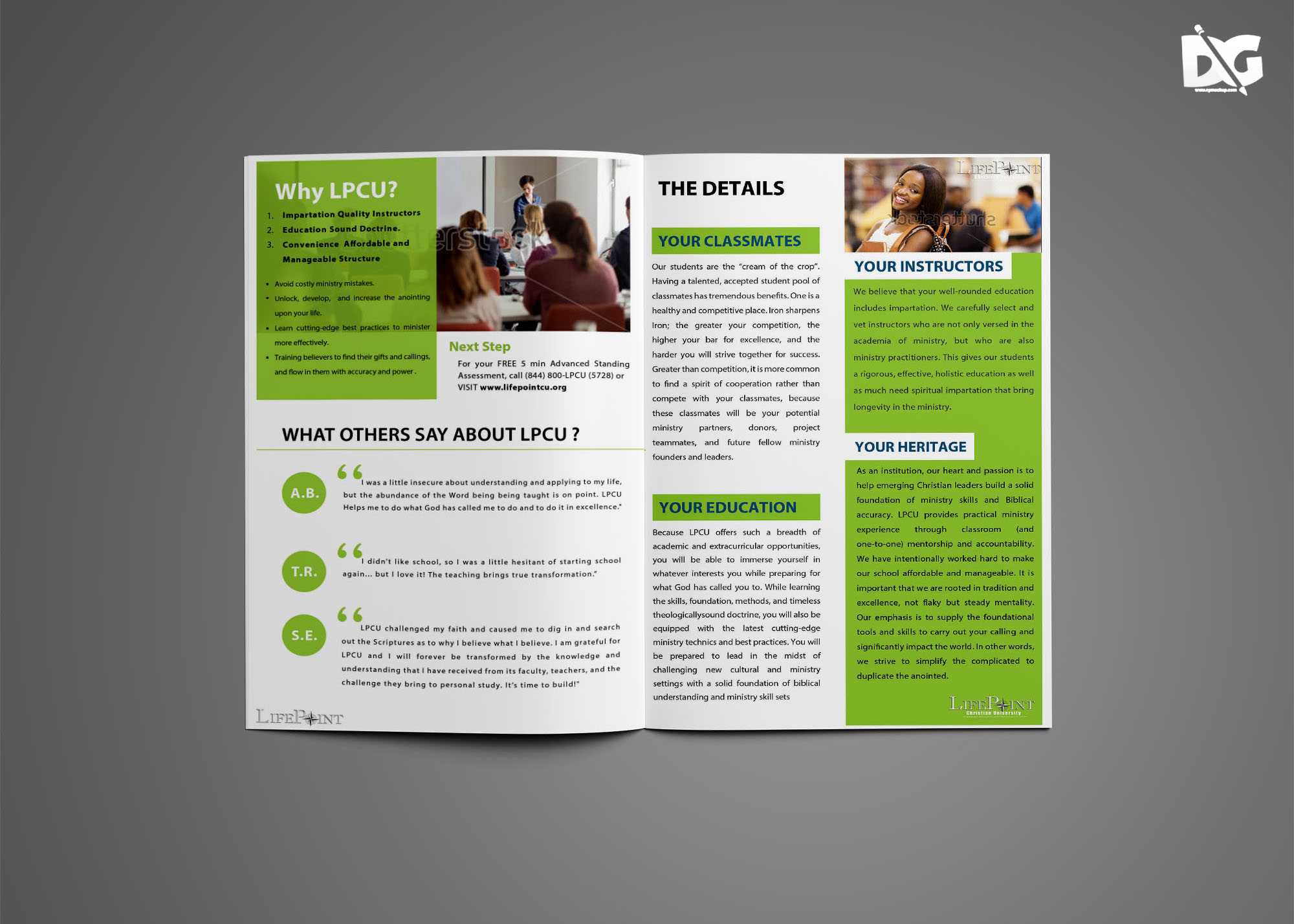 Graduation Bi Fold Brochure Design Template – 99Effects For 4 Fold Brochure Template Word