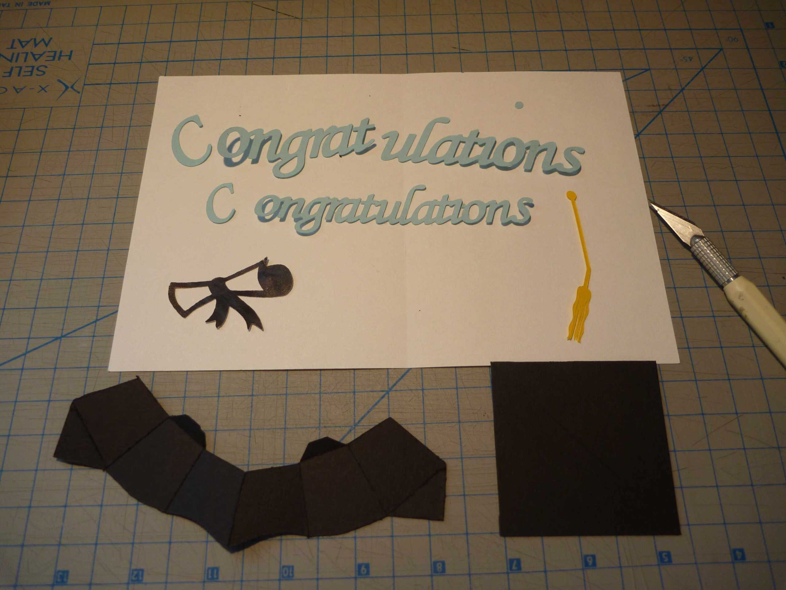 Graduation Pop Up Card: 3D Cap Tutorial - Creative Pop Up Cards With Graduation Pop Up Card Template