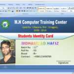 Graphic Tutorial On Twitter: "#idcarddesign #identitycard Throughout Id Card Template For Microsoft Word