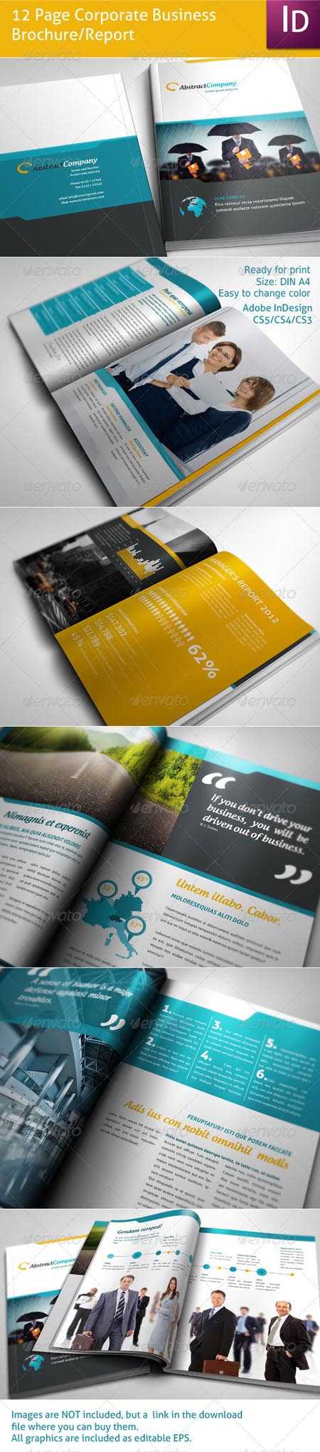 Graphicriver 12 Page Business Brochure Template » Photoshop Within 12 Page Brochure Template