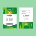 Green Id Card Template – Download Free Vectors, Clipart For Shield Id Card Template