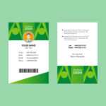 Green Id Card Template – Download Free Vectors, Clipart With Shield Id Card Template