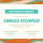 Green Orange Cool Paint Brush Funny Certificate – Templates Intended For Funny Certificate Templates