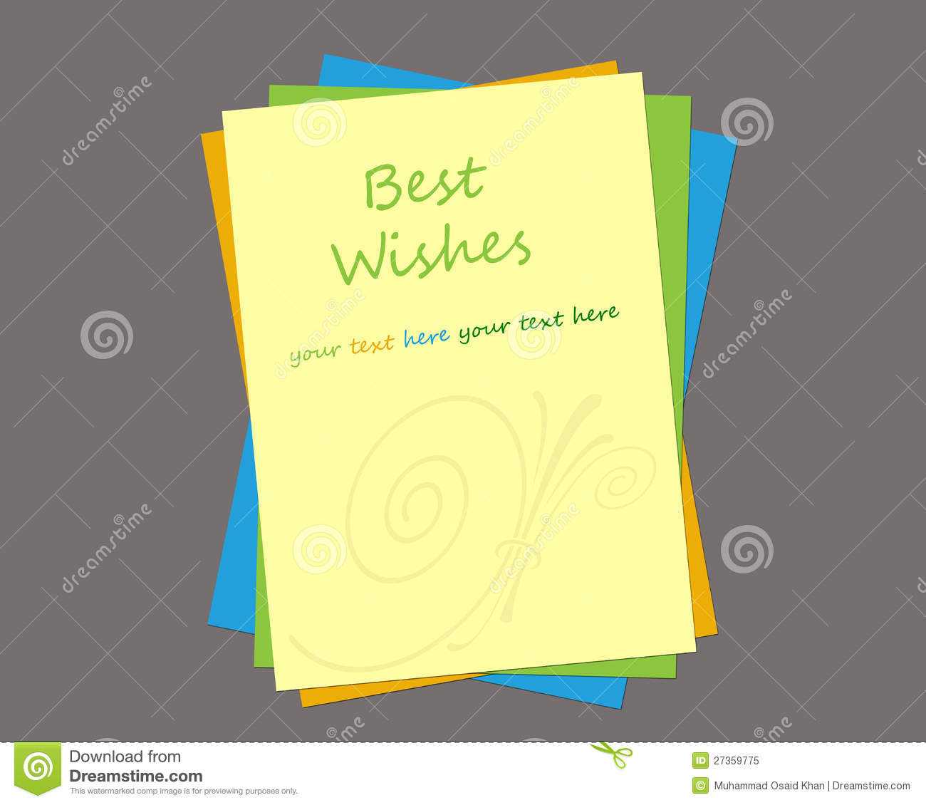 Greeting Card Template Stock Illustration. Illustration Of Inside Free Blank Greeting Card Templates For Word