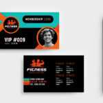 Gym / Fitness Membership Card Template In Psd, Ai & Vector With Gym Membership Card Template