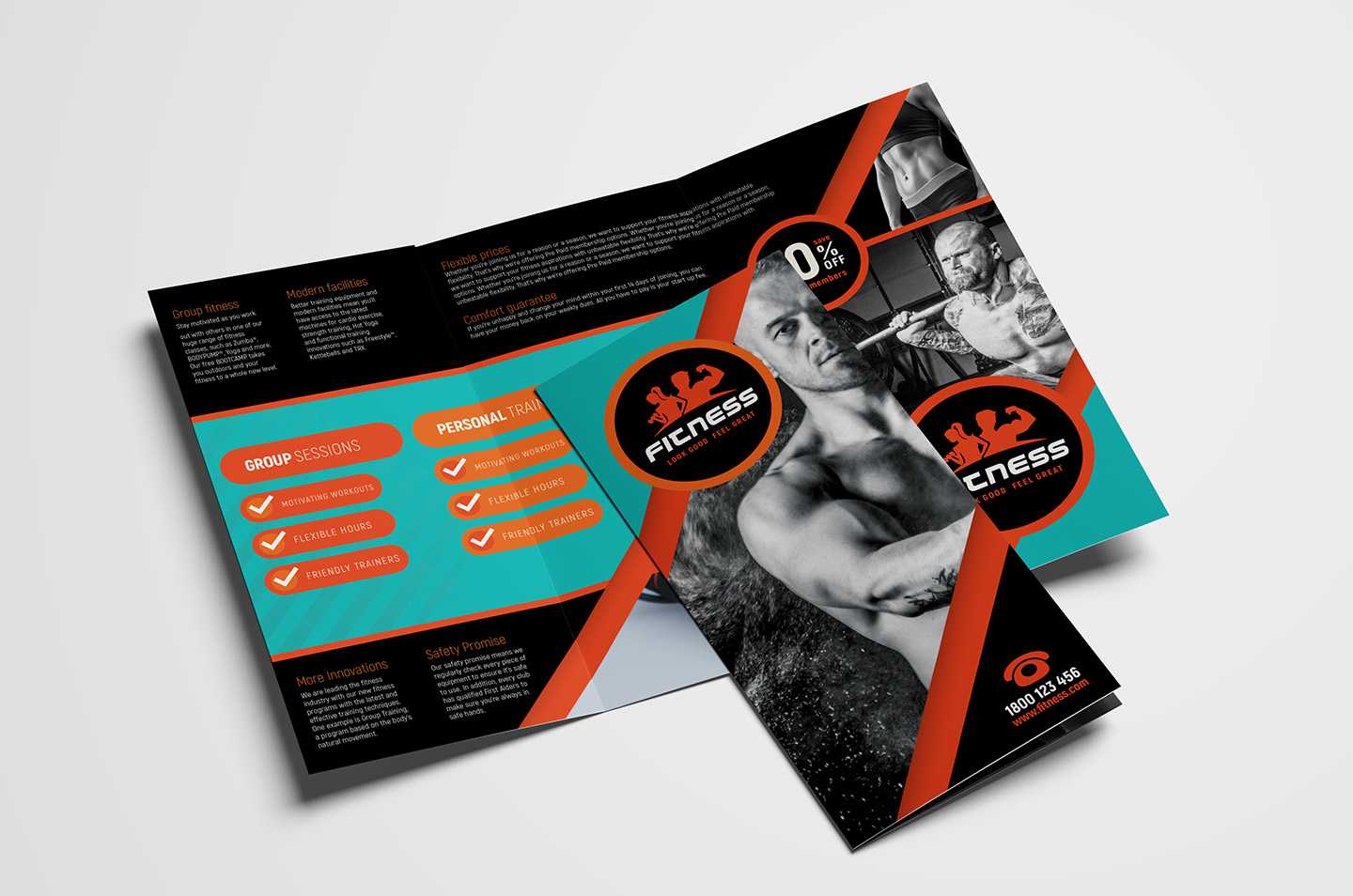 Gym / Fitness Tri Fold Brochure Template In Psd, Ai & Vector Intended For Membership Brochure Template