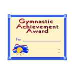 Gymnastic Achievement Award Certificate Regarding Gymnastics Certificate Template