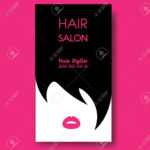Hair Salon Business Card Templates With Black Hair And Beautiful Pertaining To Hairdresser Business Card Templates Free