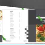 Half Fold Brochure Template For Italian Restaurant. Order Inside Half Page Brochure Template