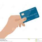 Hand Holding Credit Card. Vector Illustration. Isolated On Regarding Credit Card Templates For Sale